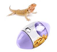 ALI2 Mangeoire à lézard - Jouets d'enrichissement pour dragon barbu - Jouets interactifs en forme de rugby pour dragon barbu, lézard, gecko et petits animaux