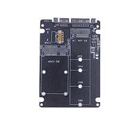Aliaga Carte adaptateur M.2 SSD vers SATA3 Ngff Msata vers Serial Adapter Card Serial-to-Serial Adapter Card Dual-Use 2-en-1 avec Switch