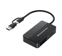 Aliaga Lecteur 4 en 1, TF SD MS Card Reader Multi Card Adapter Externe pour Ordinateur Caméra USB C & Interface USB 3.0