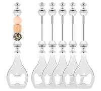 Aliaga Lot de 6 décapsuleurs réutilisables en perles décoratives pour barmen