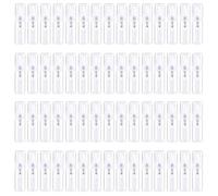 Aliaga Lot de 60 mini vaporisateurs de 2 ml - Flacons vaporisateurs plactiques rechargeables pour parfum et nettoyage - Durable et facile à utiliser - Environ 56 x 12 mm