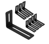 Aliaga Lot de 8 équerres réglables de 10,2 cm en L robustes à angle droit pour bois, équerre d'angle en forme de L avec fente