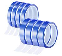 Aliaga Lot de 8 rouleaux de ruban adhésif résistant à la chaleur, 10 et 20 mm, ruban thermique pour presse à sublimation par transfert de chaleur