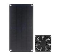 Aliaga Panneau solaire monocristallin 10 W DC5521 Charge de sortie 12 V Batterie PV Plaque PV Ventilateur d'extraction pour animal domestique Ventilateur solaire