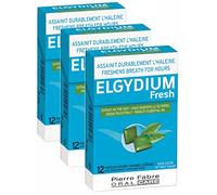 Alibi - Elgydium pocket Assainit durablement l'haleine Pour une haleine PURE et SÛRE - Extrait de thé vert et d'huile essentielle de persil - Lot de 3 boites de 12 Pastilles à sucer