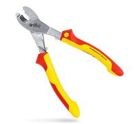 Wiha 43664 Coupe-câble Adapté pour (technique d'isolation) câbles en alu et en cuivre, à 1 ou pl
