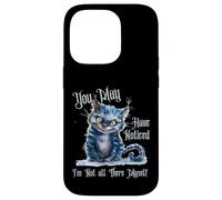 Alice Adventures Wonderland Livre Vintage Citation Lewis Carrol Coque pour iPhone 14 Pro