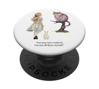 Alice Adventures Wonderland Livre Vintage Citation Lewis Carrol PopSockets PopGrip Adhésif