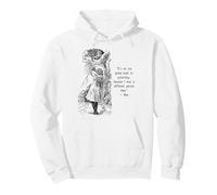 Alice Adventures Wonderland Livre Vintage Citation Lewis Carrol Sweat à Capuche