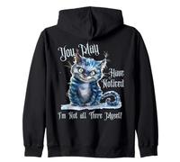 Alice Adventures Wonderland Livre Vintage Citation Lewis Carrol Sweat à Capuche