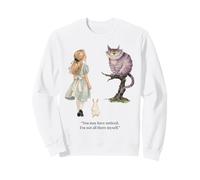 Alice Adventures Wonderland Livre Vintage Citation Lewis Carrol Sweatshirt