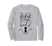 Alice au pays des merveilles avec inscription « Believe in Magic » Manche Longue