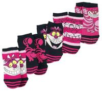 Alice Au Pays Des Merveilles Cheshire Cat Femme Chaussettes rose/noir EU 39-42