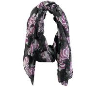 Alice Au Pays Des Merveilles Cheshire Cat Unisexe Écharpe noir/lilas 100% Polyester