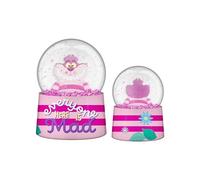 Alice au pays des merveilles Disney - Mini boule à neige lumineuse - Chat du Cheshire - 7,6 cm de haut