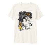 Alice au Pays des Merveilles et Chat du Cheshire Citation T-Shirt Haut de Gamme