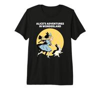 Alice au Pays des Merveilles et Le Lapin Blanc T-Shirt Haut de Gamme