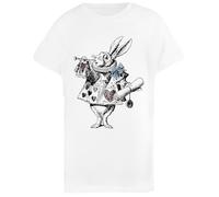 Alice Au Pays des Merveilles Et Le Lapin T-Shirt Enfant Basic Coton Blanc Basic Cotton White Children's T-Shirt
