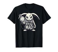 Alice au pays des merveilles - We're All Mad White Rabbit Mad Hatter T-Shirt