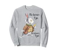 Alice au pays des merveilles White Rabbit Late The Hurrier I Go Sweatshirt