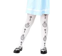 Alice Au Pays Merveilleux Collant Enfants Horloge Imprimé Monde Livre Robe Tigh