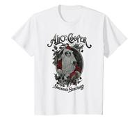 Alice Cooper - Alice Claus White T-Shirt, Enfant, Blanc, 12 Ans