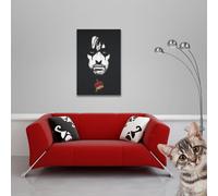 Alice Cooper - Poster - School's out Face + 2 St Posterleisten Kunststoff 62 cm schwarz