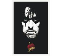 Alice Cooper - Poster - School's out Face + cadre amovible, Shinsuke® Maxi MDF blanc, vitre acrylique