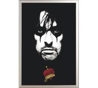 Alice Cooper - Poster - School's out Face + cadre interchangeable, Shinsuke® Maxi aluminium argenté, vitre acrylique
