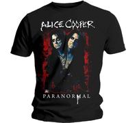 Alice Cooper - T-shirt "Paranormal Splatter" pour homme/femme unie RO4997 (S) (Noir)