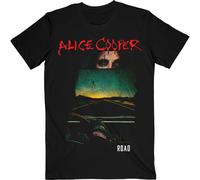 Alice Cooper - T-shirt "Road" Imprimé au dos pour homme/femme Unie RO8227 (M) (Noir)