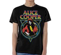 Alice Cooper - T-Shirt # S Black Unisex # Snake Skin [Import]