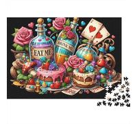Alice dans Le Pays des Merveilles Puzzle 1000 Pièces Cadeau Unique intéressant Jeu Éducatif Défi Jouet À De Qualité Supérieure Peinture Art pour Adultes Enfants 70x50cm/1000pcs