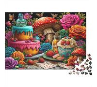 Alice dans Le Pays des Merveilles Puzzle 1000 Pièces Cadeau Unique intéressant Jeu Éducatif Défi Jouet À De Qualité Supérieure Peinture Art pour Adultes Enfants 70x50cm/1000pcs