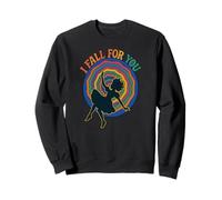 Alice Down Rabbithole I Fall for You Love Valentine Magic Sweatshirt