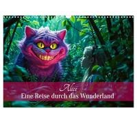 Alice - Eine Reise durch das Wunderland (Wandkalender 2027 DIN A3 quer), CALVENDO Monatskalender: Eine visuelle Reise ins Wunderland zwischen Traum und Wirklichkeit.