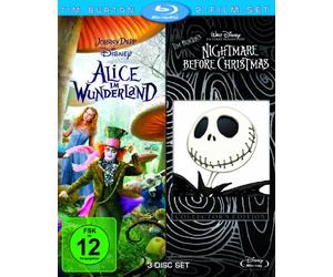Alice im Wunderland/Nightmare Before Christmas [Blu-Ray] [Import]