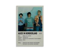 Alice in Borderland Poster mural esthétique sur toile style vintage - Peinture décorative pour salon, chambre à coucher - 20 x 30 cm - Style sans cadre