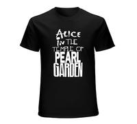 Alice in The Temple of Pearl Garden Mens T-Shirt Unisex Graphic Black Tee Shirt S