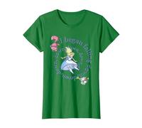 Alice in Wonderland Falling T-Shirt, Femme, Vert Kelly, XL