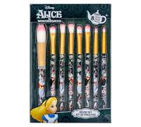 Alice in Wonderland Set 8 Pinceaux Maquillage Ombres, Blush & Highlighter