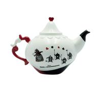 Alice in Wonderland Tea Pot Women Teapot Standard, Porcelain,