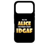 Alice Joke IDGAF Meme Funny Halloween Costume for Alices Coque pour iPhone 17 Pro