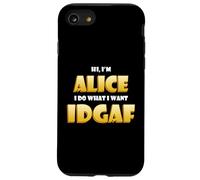 Alice Joke IDGAF Meme Funny Halloween Costume for Alices Coque pour iPhone SE (2020) / 7/8