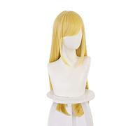 Alice Lendrott Perruque Cosplay Anime Shinigami Bocchan à Kuro Maid Jaune Cheveux longs résistants à la chaleur + Bonnet de perruque Halloween