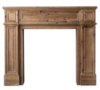 ALICE - Manteau de cheminée en bois L 130 Marron