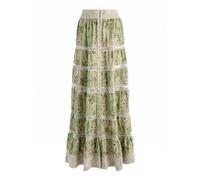 Alice + Olivia - Adira Jupe Maxi Brodé - Femme - Jupes - Vert - Taille: 38 FR