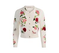 Alice + Olivia, Femme, Pulls, Blanc, Taille: 36 FR Dollie Embroidered Cardigan