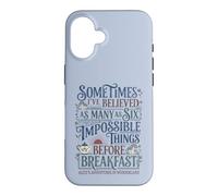 Alice Pays Merveilles Impossible Choses Citation Coque pour iPhone 16