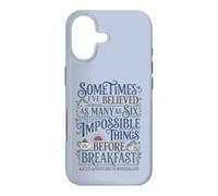 Alice Pays Merveilles Impossible Choses Citation Coque pour iPhone 17